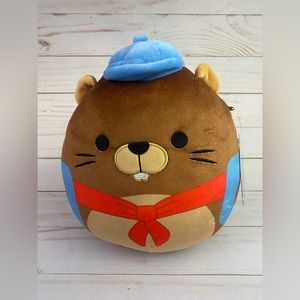 New Squishmallow 8 Inch Chip The Beaver Plush Toy